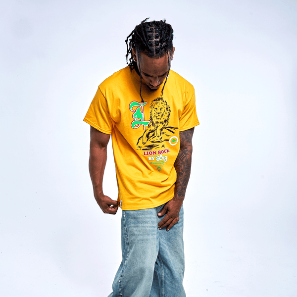 CYCLE ROCK STYLE TEE - GOLD