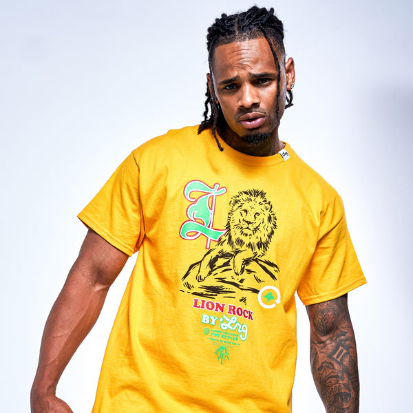 CYCLE ROCK STYLE TEE - GOLD