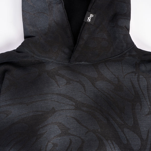 DIST0RT HOODIE - BLACK