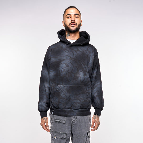 DIST0RT HOODIE - BLACK