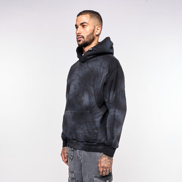 DIST0RT HOODIE - BLACK