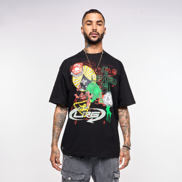 MASHUP TEE - BLACK