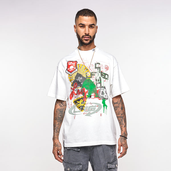MASHUP TEE - WHITE
