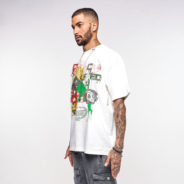 MASHUP TEE - WHITE