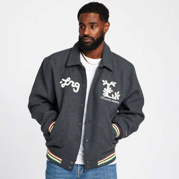 TEAM ROOTS PEOPLE WOOL JACKET - CHARCOAL