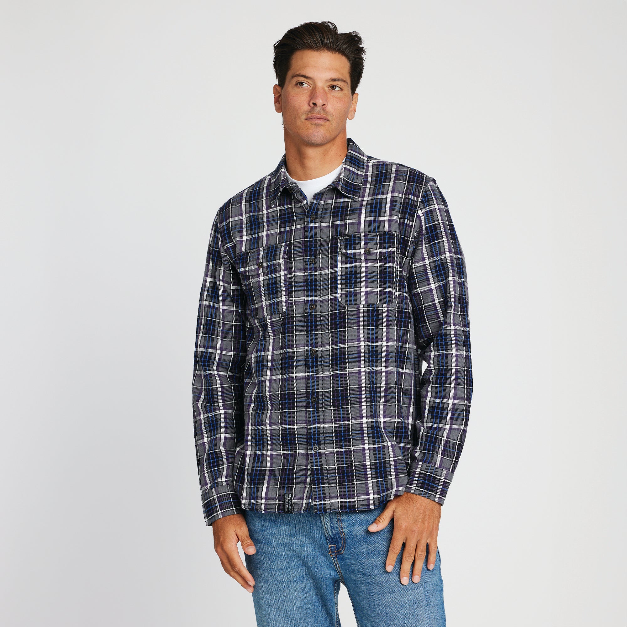 LRG HIGH MISCHIEF FLANNEL - CHARCOAL | LRG Clothing