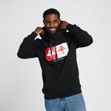 DOUBLE TREES PULLOVER HOODIE - BLACK
