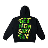 HUSTLE THESE TREES HOODY - BLACK