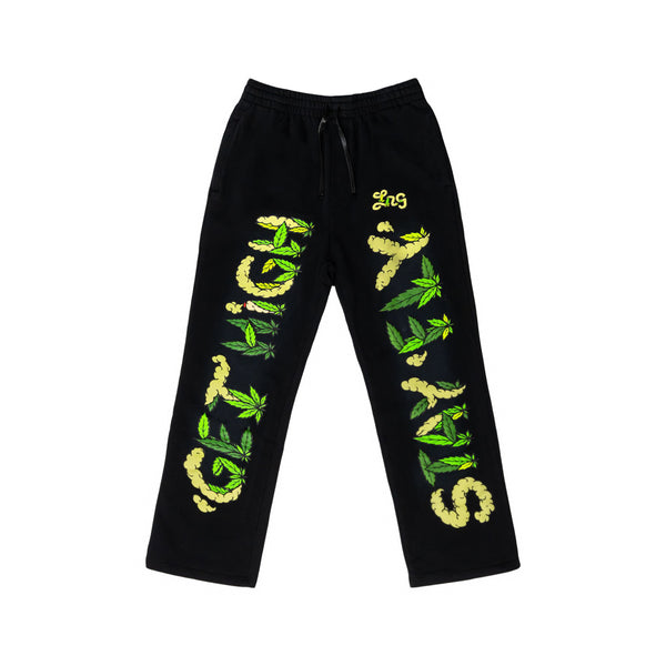 HUSTLE THESE TREES PANT - BLACK