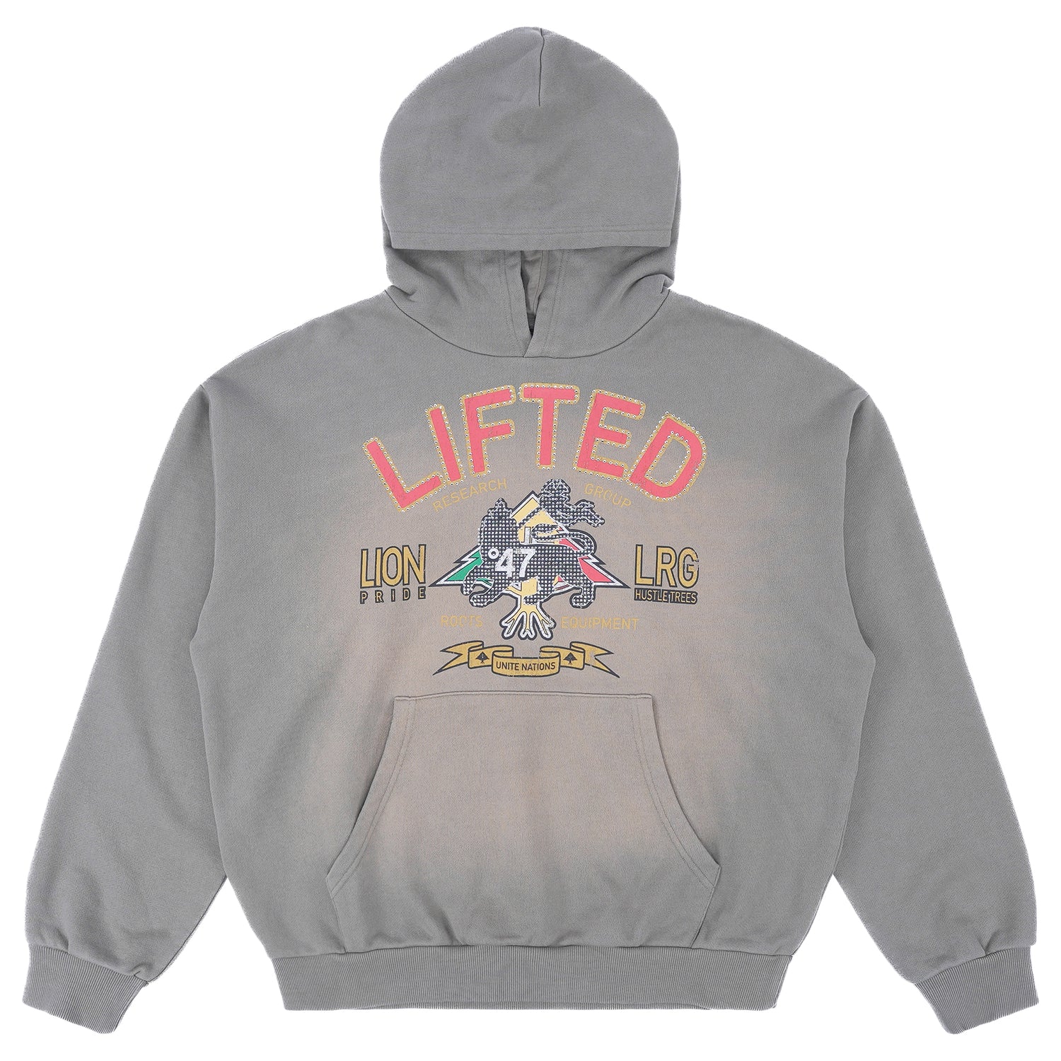 LION PRIDE HOODIE - Dusty Olive Heather