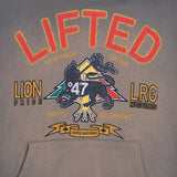 LION PRIDE HOODIE - Dusty Olive Heather