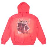 LION ROCK HOODIE - Red Wash