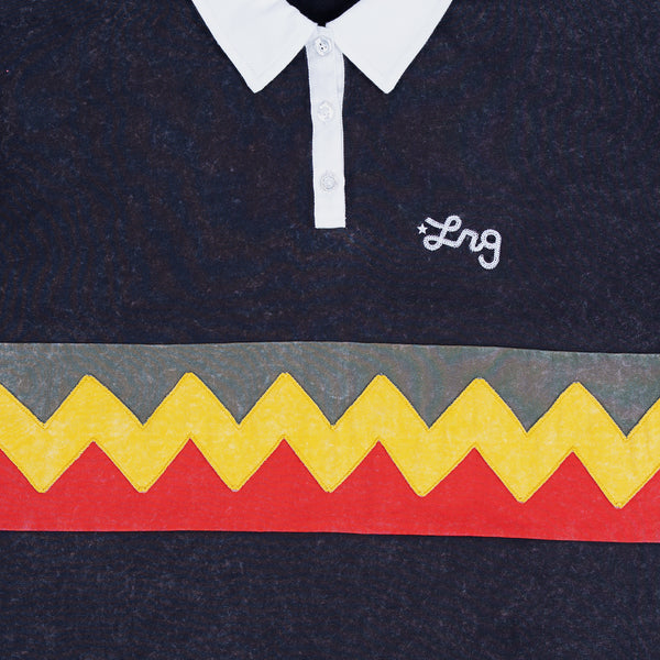 ZIG ZAG RUGBY - Vintage Black