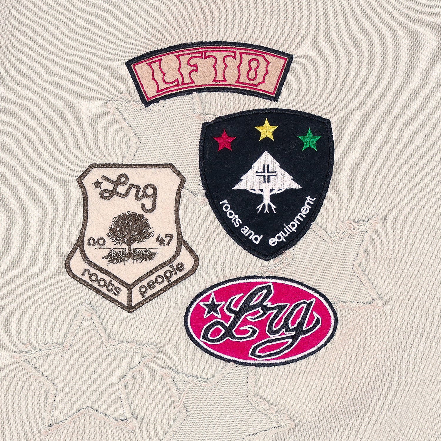 GOLDEN LEONE ZIP HOODIE - Bone White