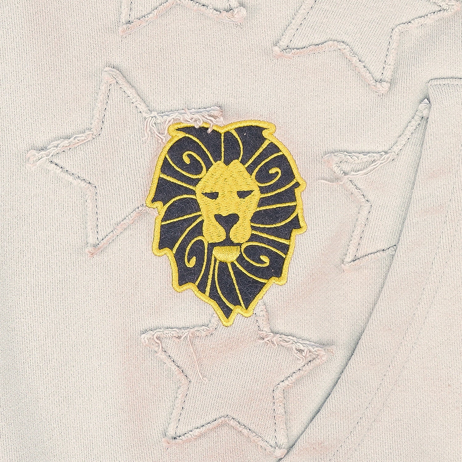 GOLDEN LEONE ZIP HOODIE - Bone White