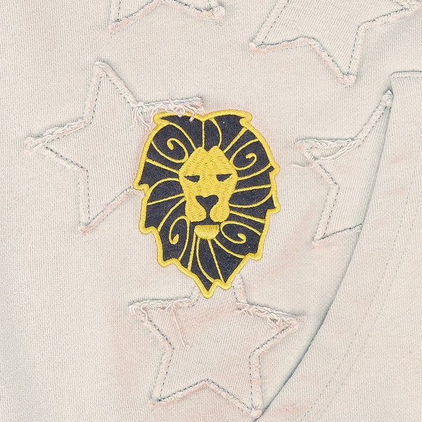 GOLDEN LEONE ZIP HOODIE - Bone White