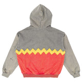 ZIG ZAG ZIP HOODIE - Military Green