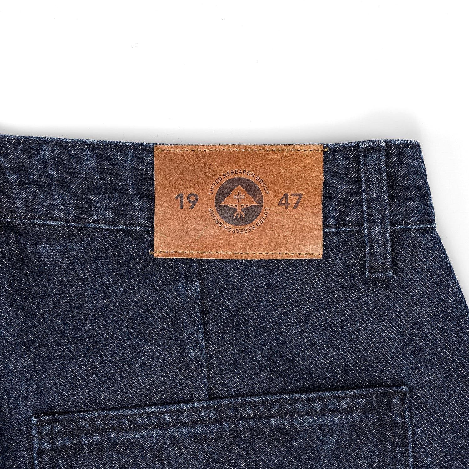 CHECKERBOARD DENIM SHORTS - Black Wash