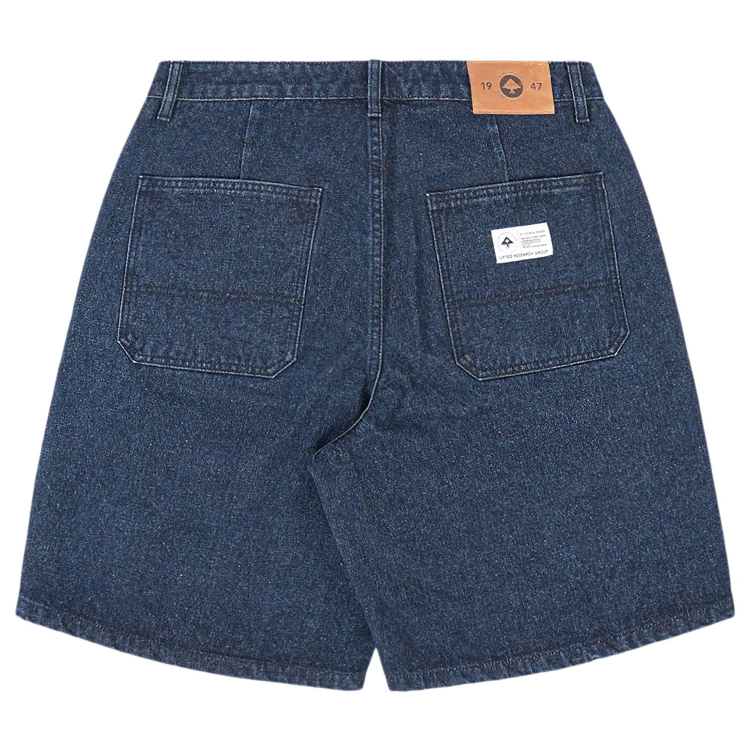 CHECKERBOARD DENIM SHORTS - Black Wash