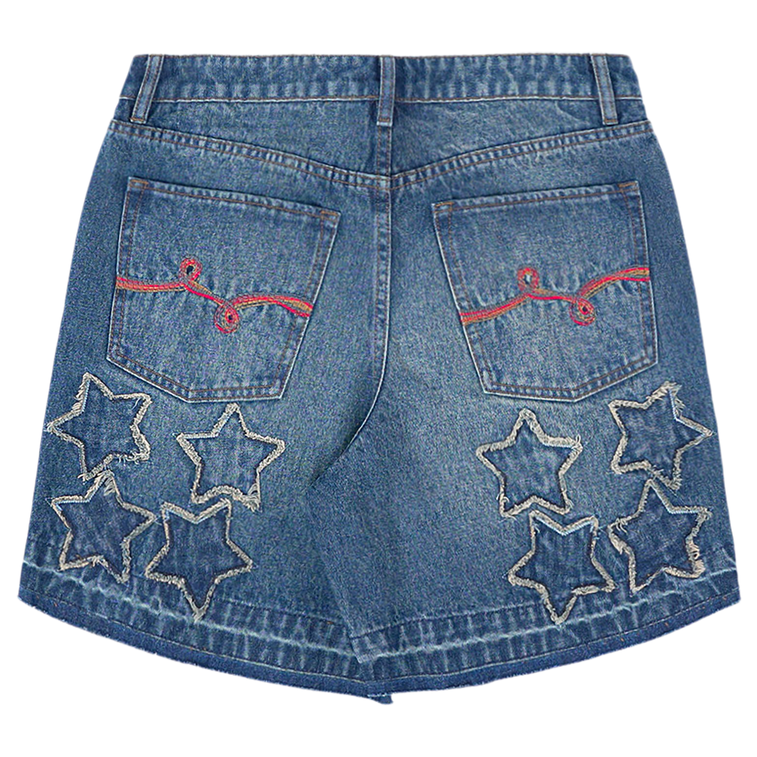 STAR POWER DENIM SHORTS - Dark Indigo Wash
