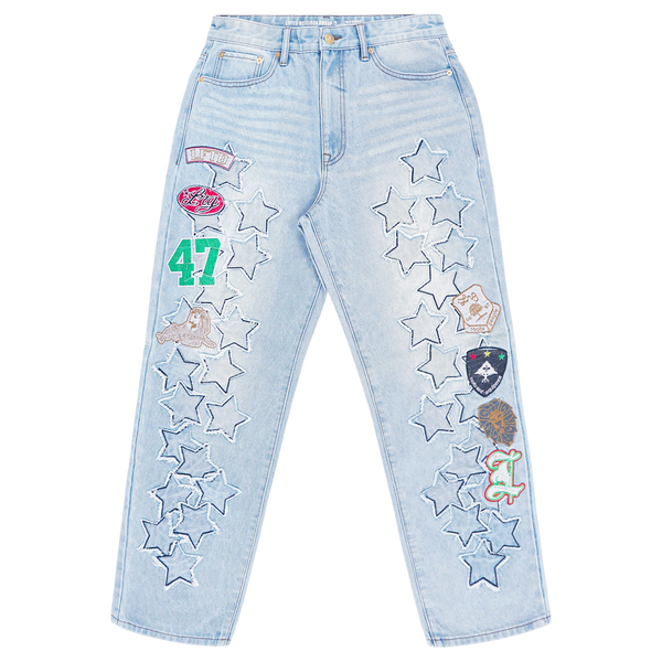 STAR POWER JEANS - Light Indigo