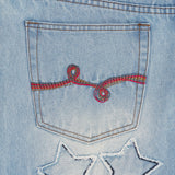 STAR POWER JEANS - Light Indigo