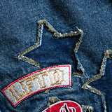 STAR POWER DENIM SHORTS - Dark Indigo Wash