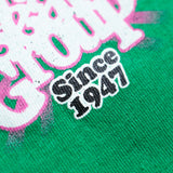 PINK ROOTS TEE - Kelly Green