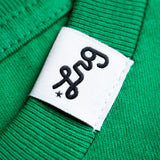 PINK ROOTS TEE - Kelly Green