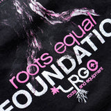 PINK ROOTS TEE - Black