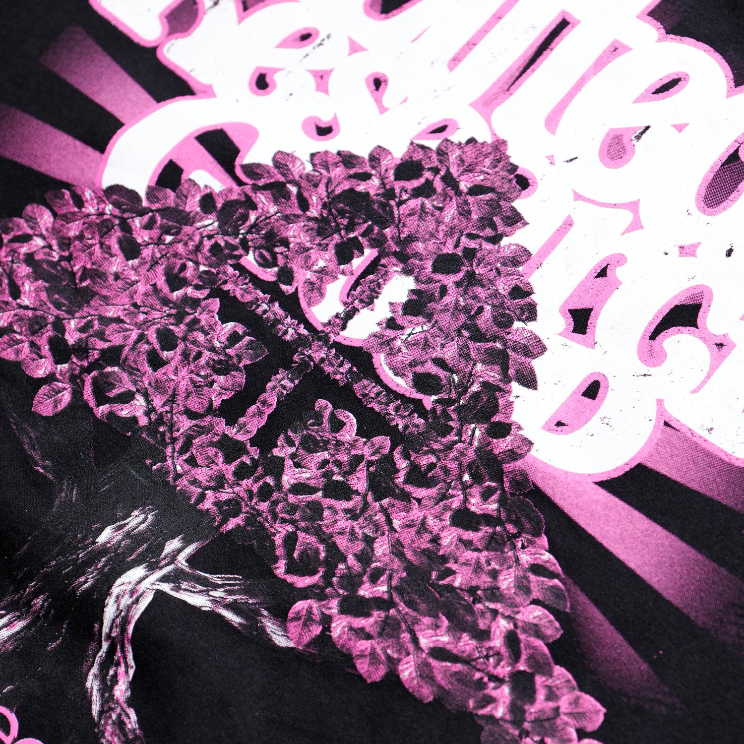 PINK ROOTS TEE - Black