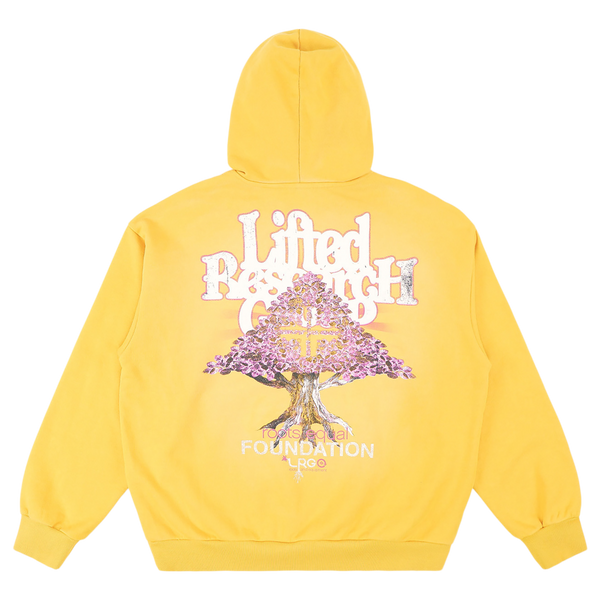 PINK ROOTS HOODIE - Vintage Gold