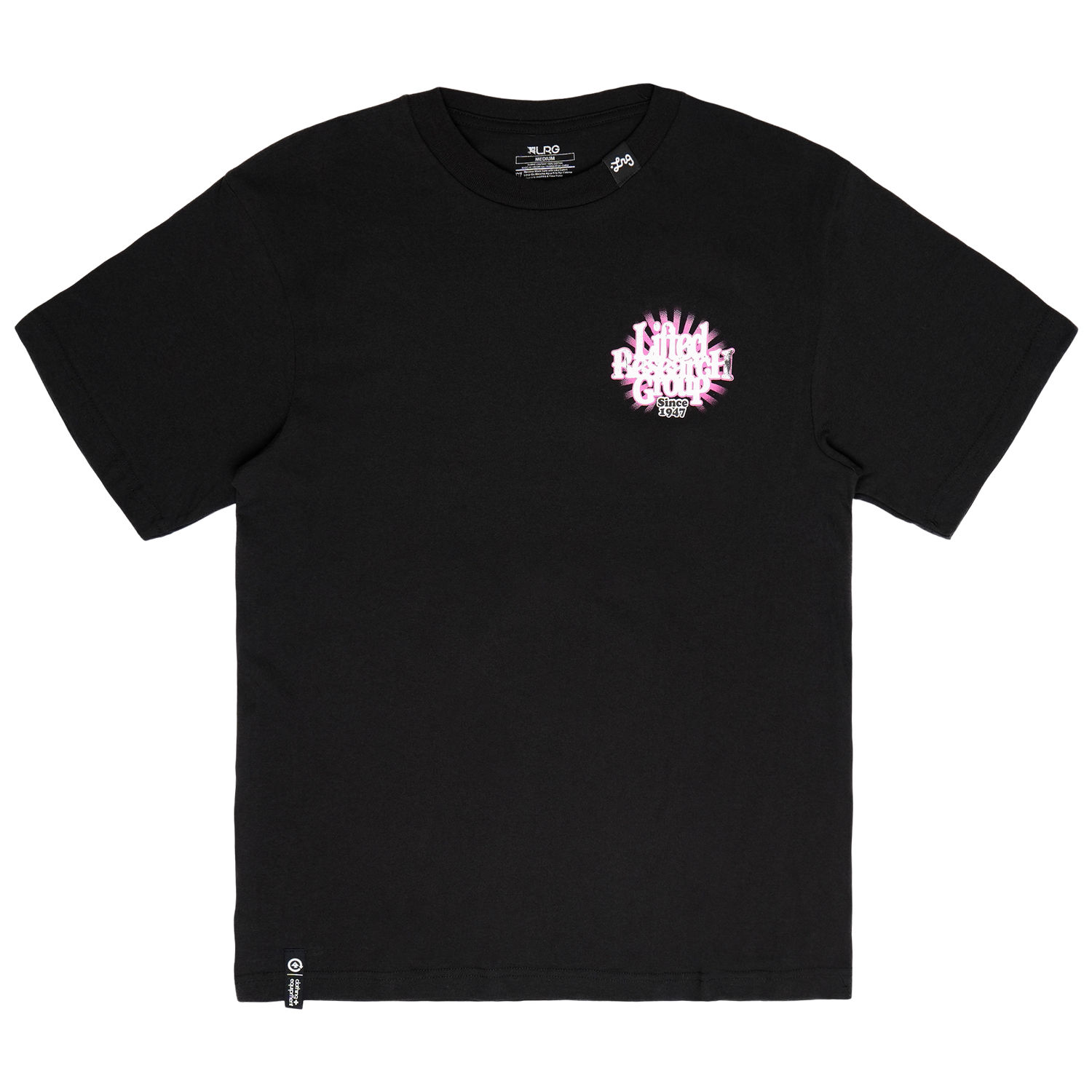 PINK ROOTS TEE - Black