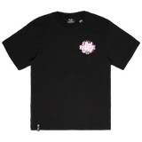 PINK ROOTS TEE - Black