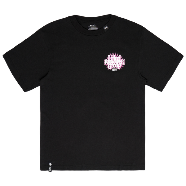 PINK ROOTS TEE - Black