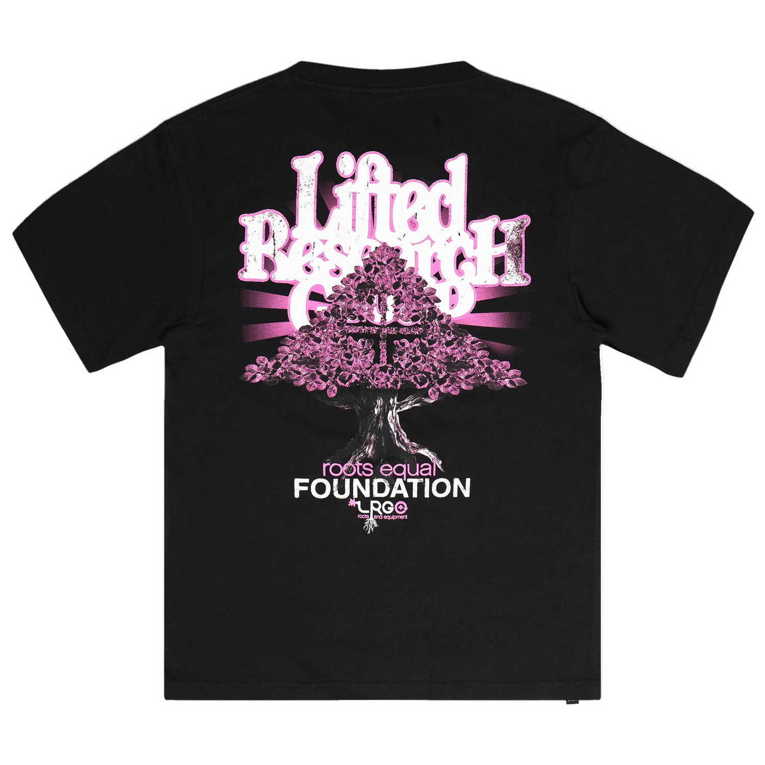 Pink Roots Only PINK ROOTS TEE Black | LRG Clothing