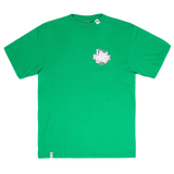 PINK ROOTS TEE - Kelly Green