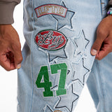 STAR POWER JEANS - Light Indigo