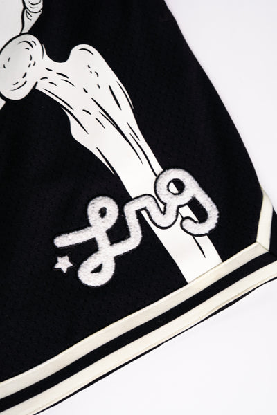 SKELETON SHORTS - BLACK