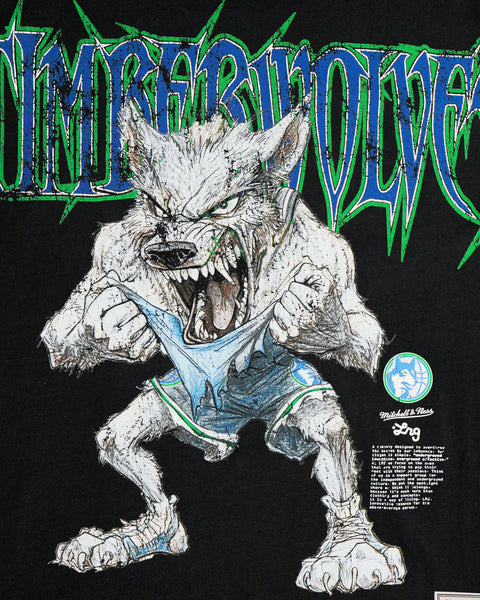 TIMBERWOLVES TEE - BLACK