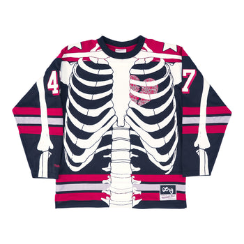 MITCHELL & NESS DEAD SERIOUS HOCKEY JERSEY - Black