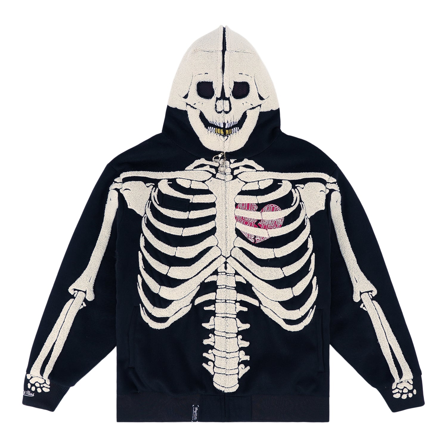 MITCHELL & NESS  DEAD SERIOUS WOOL JACKET - Black