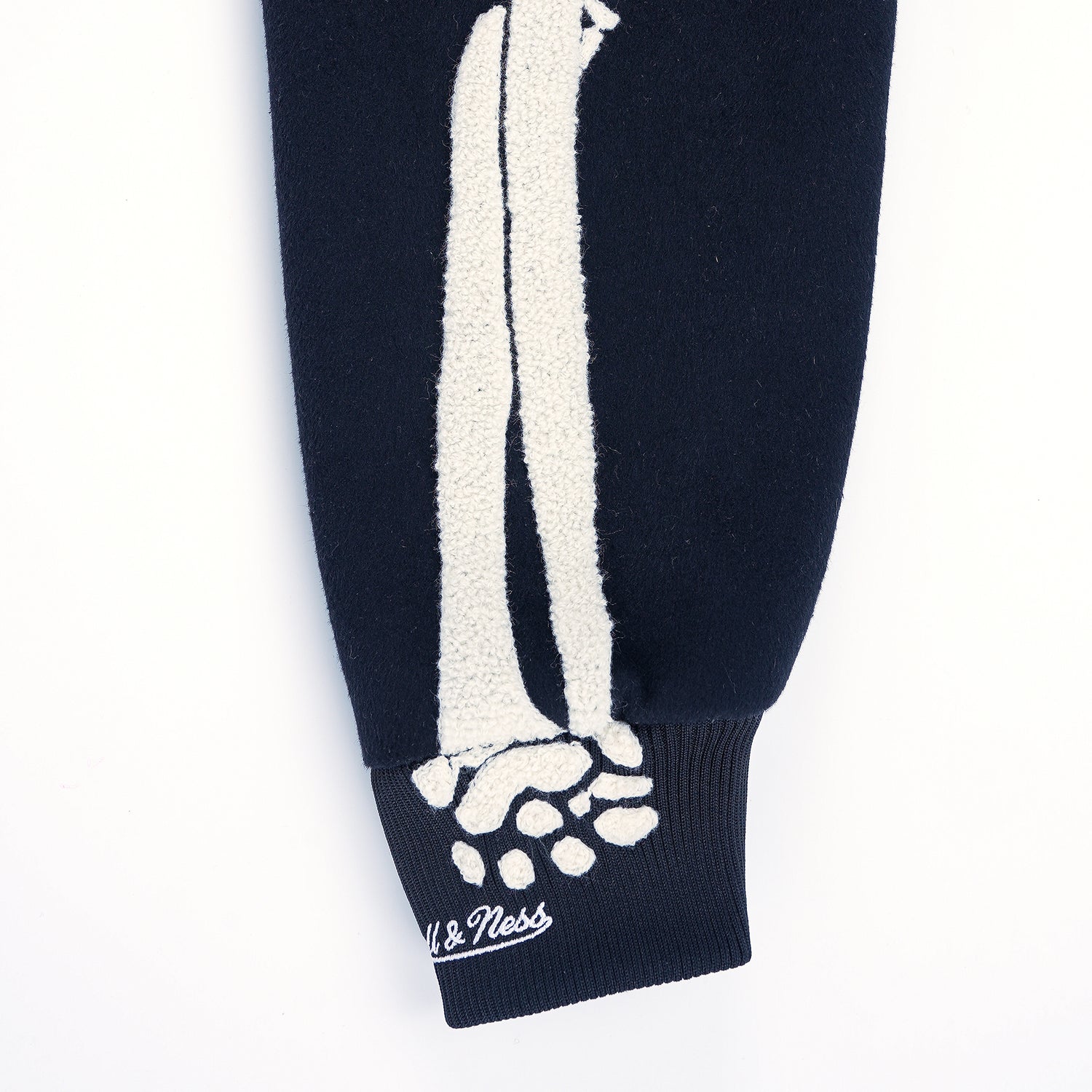 MITCHELL & NESS  DEAD SERIOUS WOOL JACKET - Black