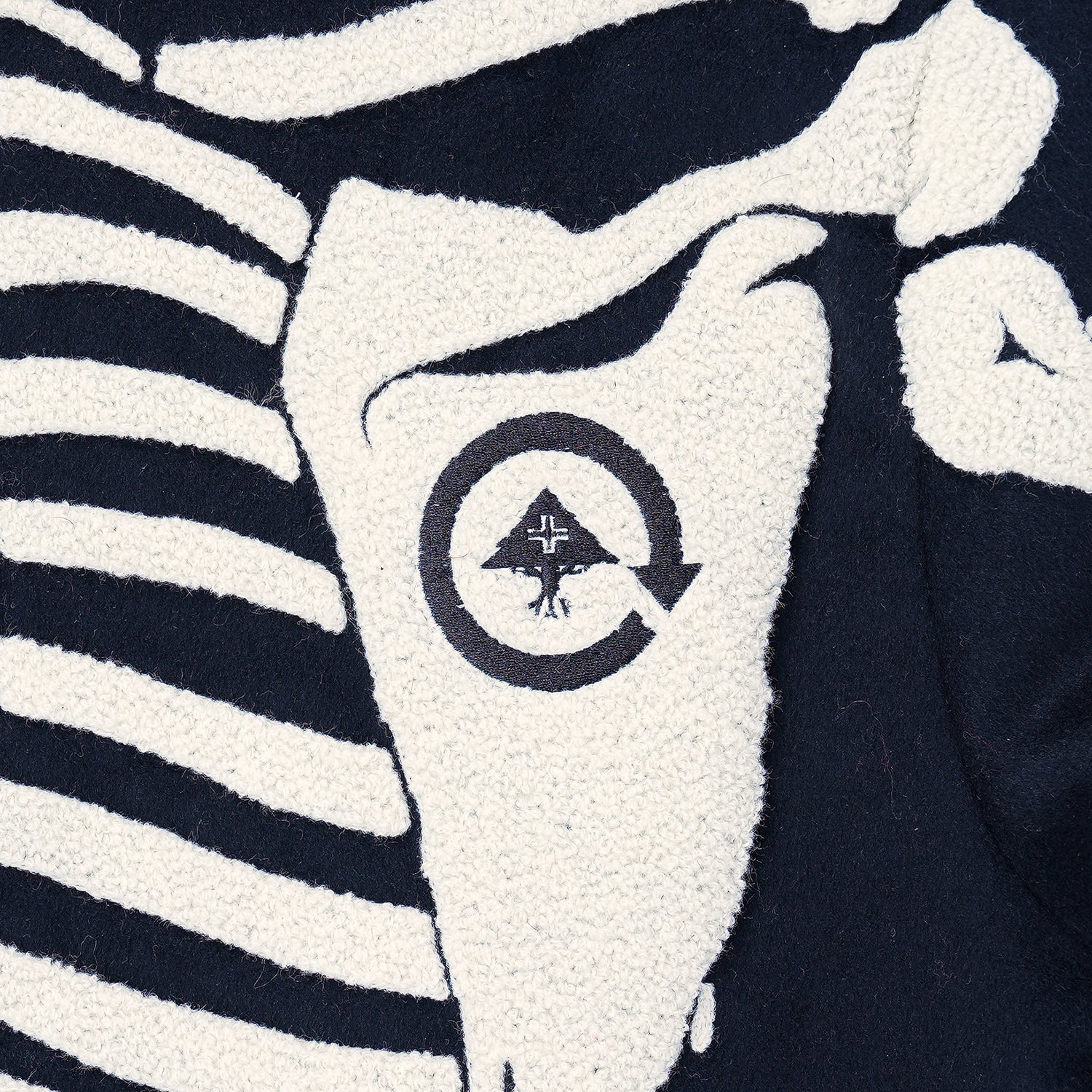 MITCHELL & NESS  DEAD SERIOUS WOOL JACKET - Black