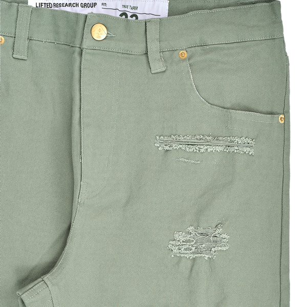 FINDERS RIPPER DENIM SHORT - SAGE