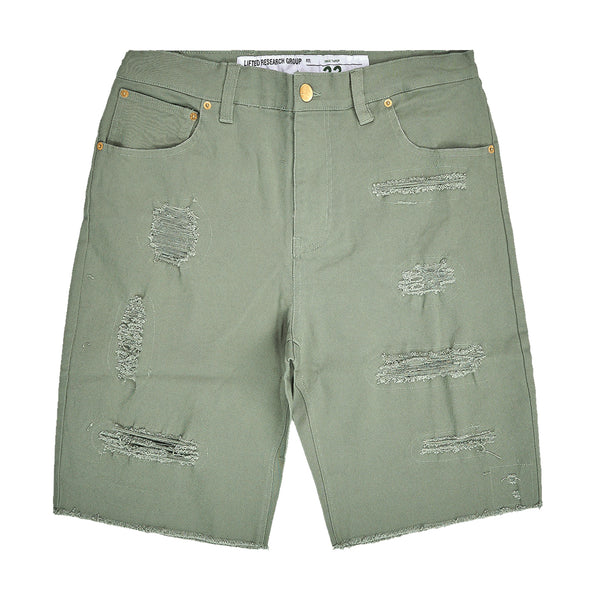FINDERS RIPPER DENIM SHORT - SAGE