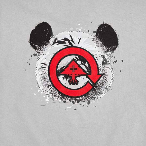 PANDA LOGIC TEE - SILVER