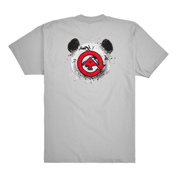 PANDA LOGIC TEE - SILVER