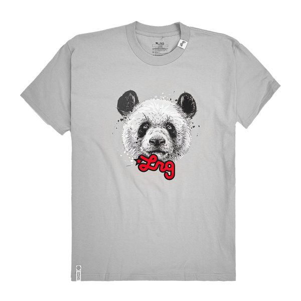 PANDA LOGIC TEE - SILVER