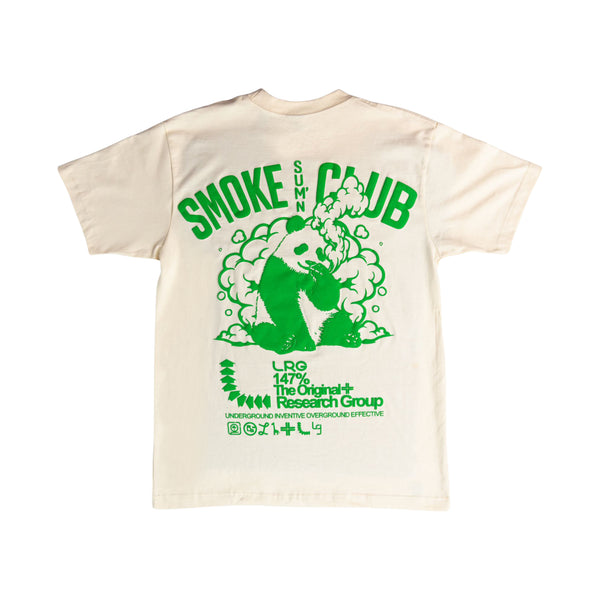 PANDA SMOKE CLUB TEE - OFF WHITE